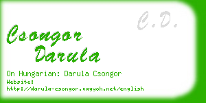csongor darula business card